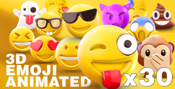 EMOJI 3D animated - Download Videohive 19452371