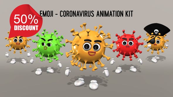 Emoji Coronavirus Animation Kit - Download Videohive 26635531