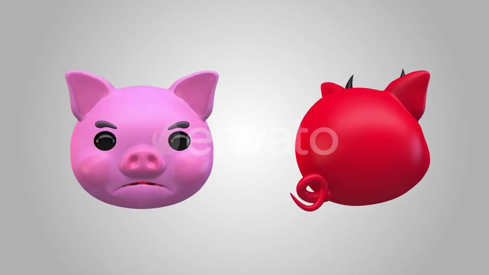 Emoji v2 Pig Animation Kit Videohive 23234022 After Effects Image 7