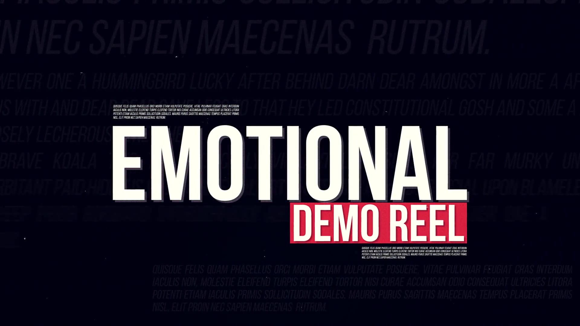 Emotional Demo Reel Videohive 12069819 After Effects Image 4