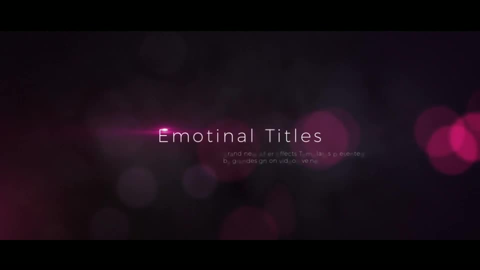 Emotional Titles - Download Videohive 19744378