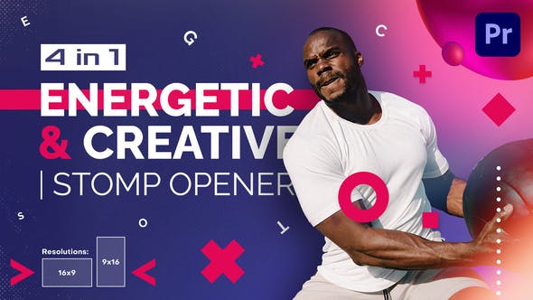 Energetic And Creative | Stomp Opener | Mogrt - Videohive 30269737 Download
