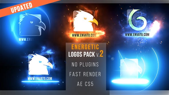 Energetic Logos Pack 2 - Videohive Download 15469633