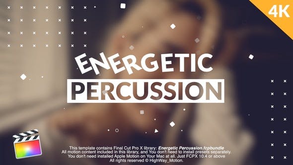 Energetic Percussion - Videohive 35755751 Download