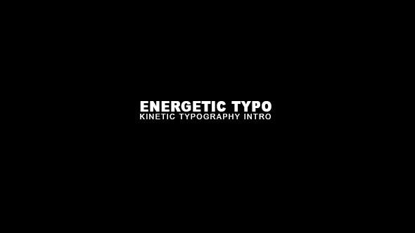 Energetic Typo Kinetic Typography Intro - Download 19925427 Videohive