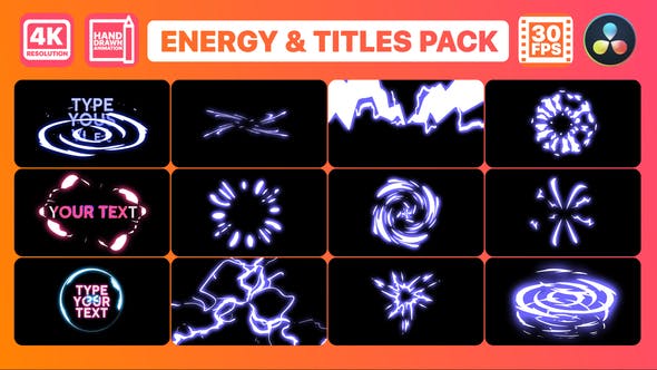 Energy And Titles Pack for DaVinci Resolve - Download 34772789 Videohive
