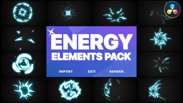Energy Elements | DaVinci Resolve - 30571837 Videohive Download