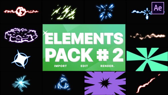 Energy Elements Pack 02 | After Effects - 28661737 Videohive Download