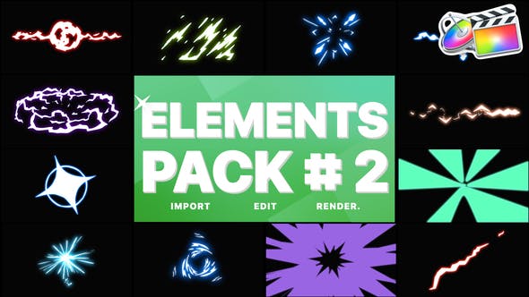 Energy Elements Pack 02 | FCPX - Videohive 28661937 Download