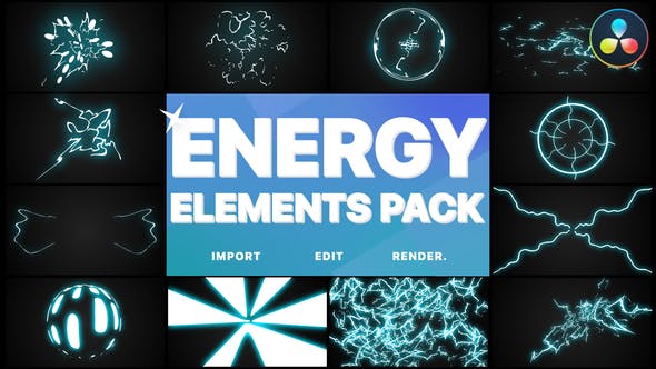 Energy Elements Pack | DaVinci Resolve - Videohive 38161559 Download