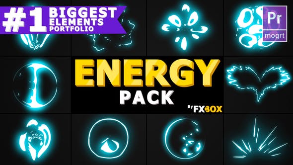Energy Explosion Elements | Premiere Pro MOGRT - Download 24055788 Videohive