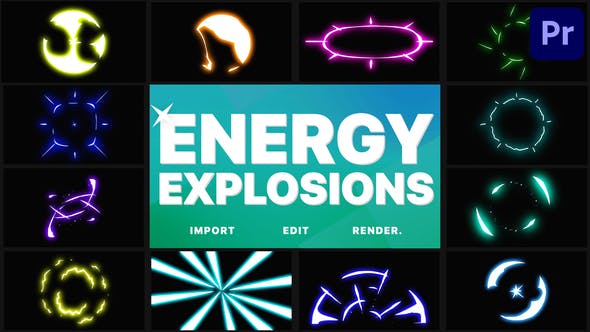 Energy Explosions | Premiere Pro MOGRT - 30559684 Videohive Download