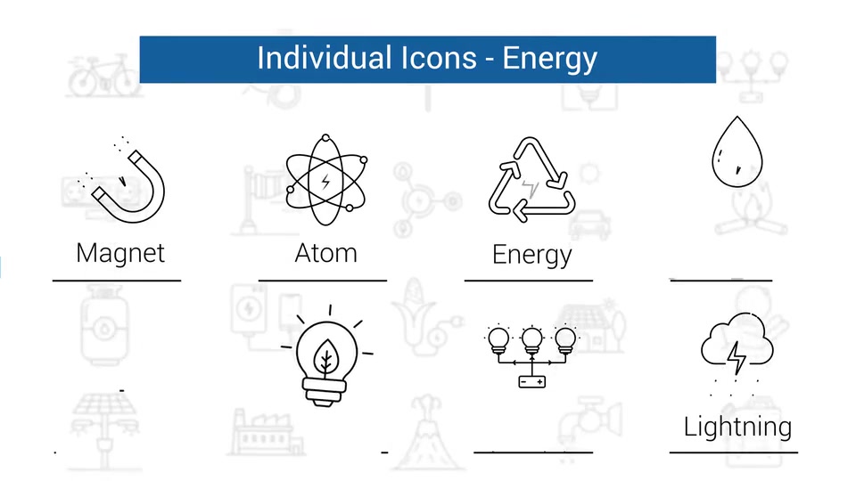 Energy Line Icons Videohive 34368677 After Effects Image 9