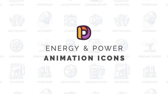 Energy & Power Animation Icons - Videohive Download 32812300