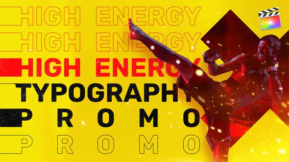 Energy Typography Promo | For Final Cut & Apple Motion - Download 30527942 Videohive