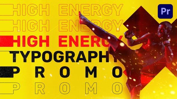 Energy Typography Promo | Mogrt - 31818419 Download Videohive