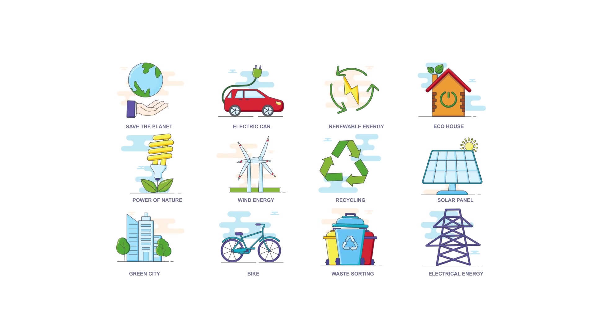 Environmental sustainability Animation Icons Videohive 35658191 After Effects Image 4