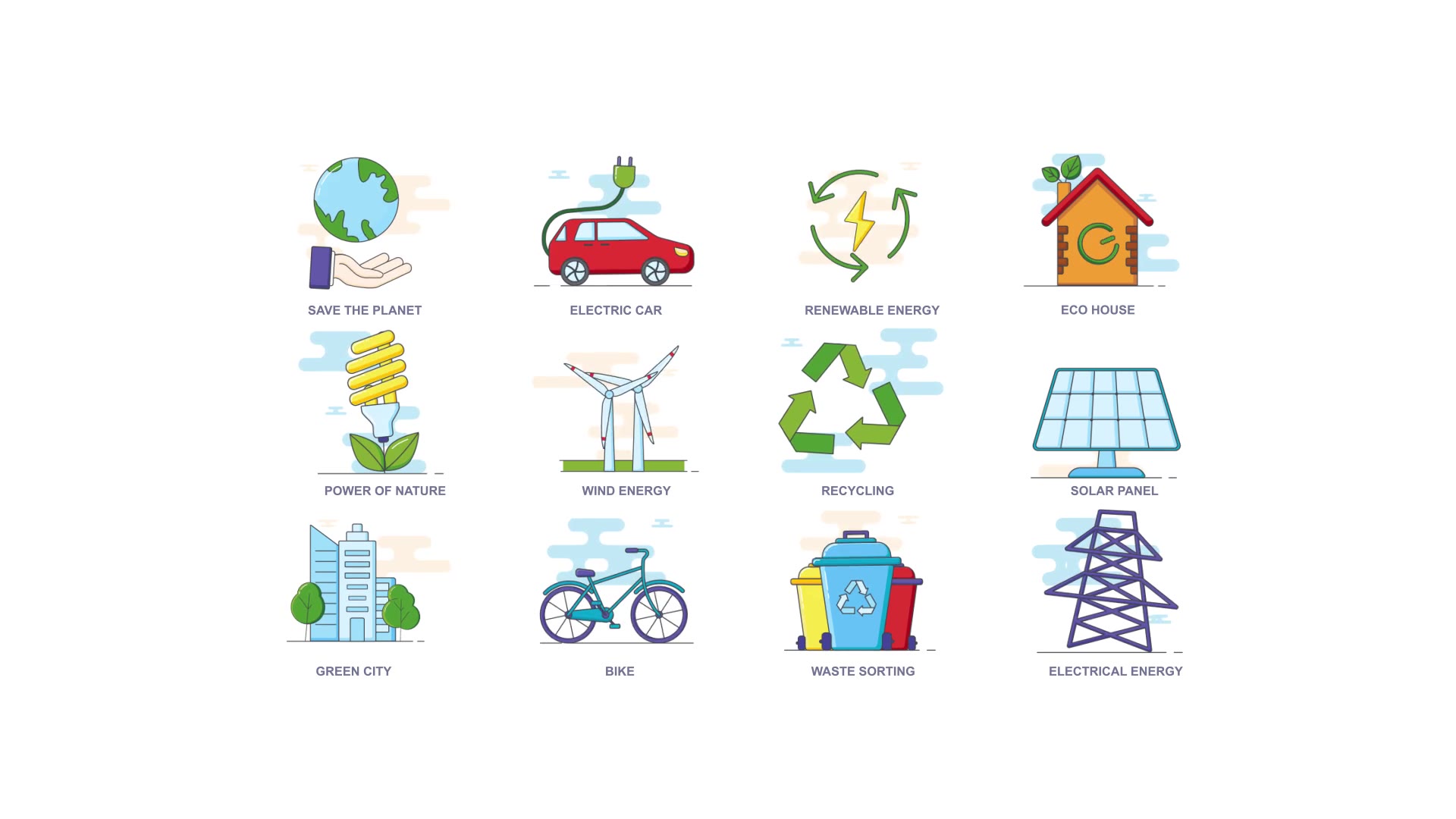 Environmental sustainability Animation Icons Videohive 35658191 After Effects Image 5