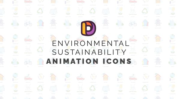 Environmental sustainability Animation Icons - 35658191 Videohive Download