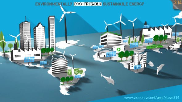 Environmentally Eco friendly & Sustainable Energy - Download Videohive 8785082