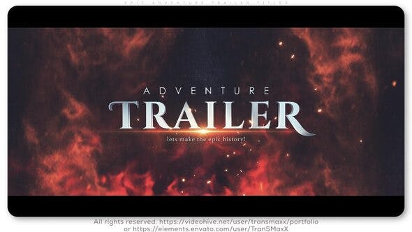 Epic Adventure Trailer Titles - Download Videohive 25921858