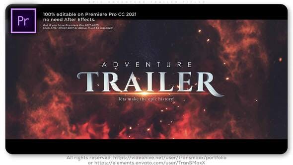 Epic Adventure Trailer Titles - Videohive Download 34795609