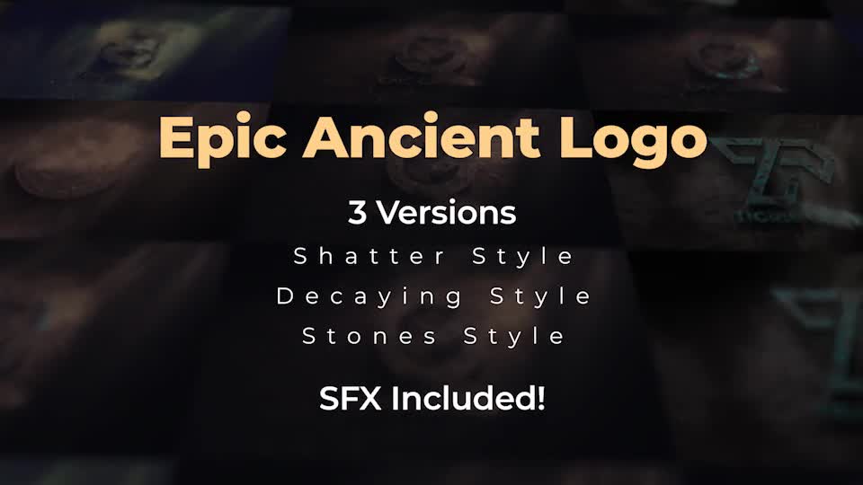 Epic Ancient Logo Reveal Videohive 34822614 After Effects Image 1