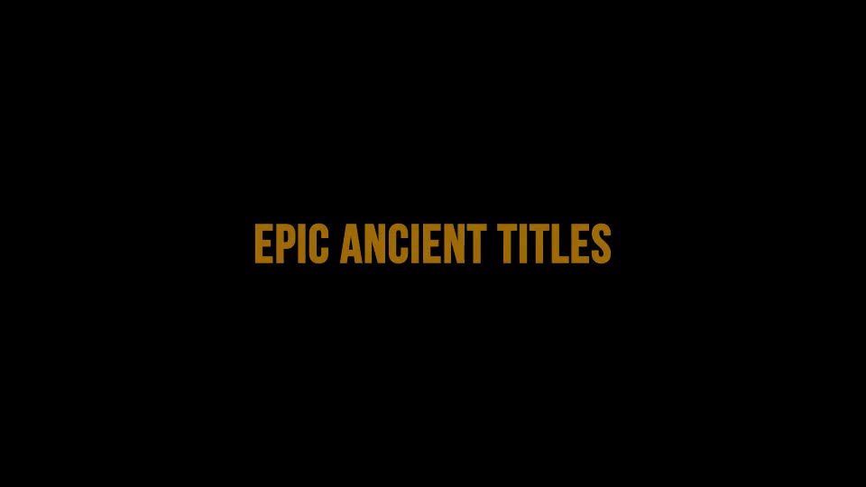 Epic Ancient Titles Videohive 9324958 After Effects Image 1