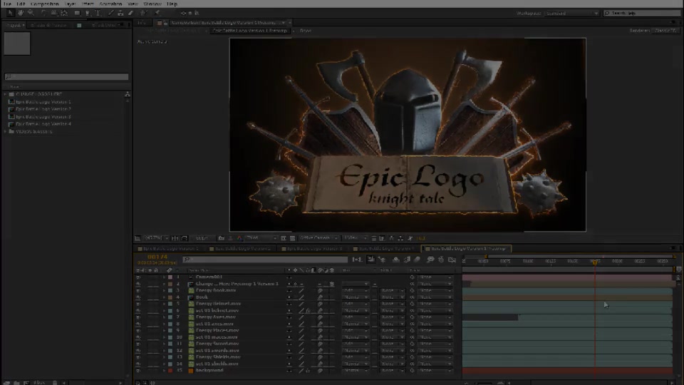 Epic Battle Modular Logo Reveals - Download Videohive 23426318
