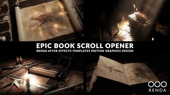 Epic Book Scroll Opener - 45049421 Videohive Download