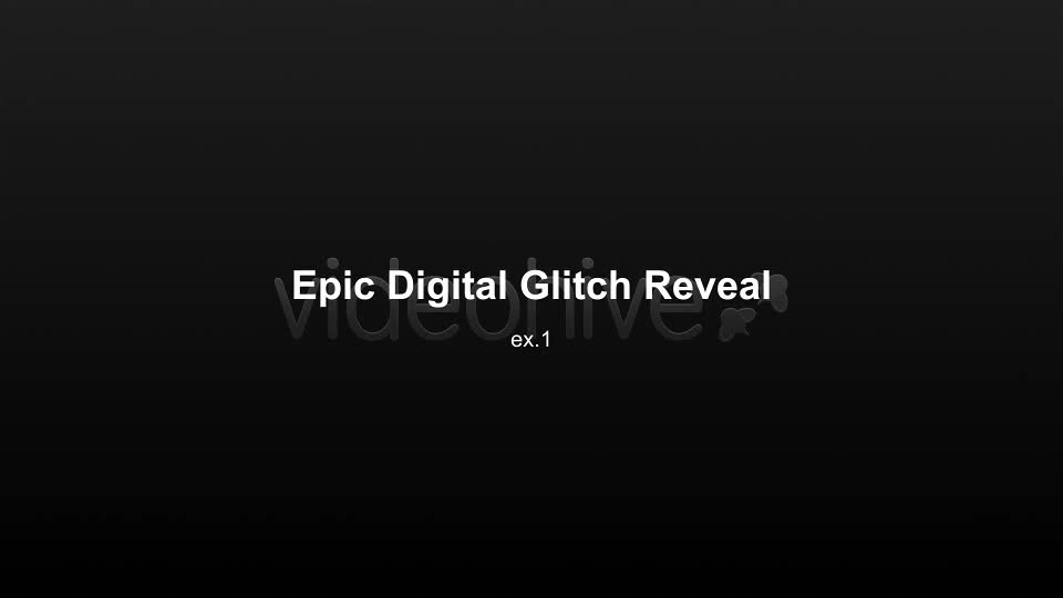 Epic Digital Glitch Reveal - Download Videohive 7786087