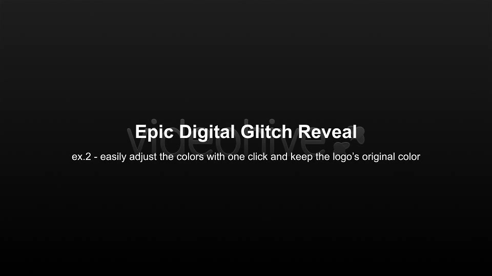 Epic Digital Glitch Reveal - Download Videohive 7786087