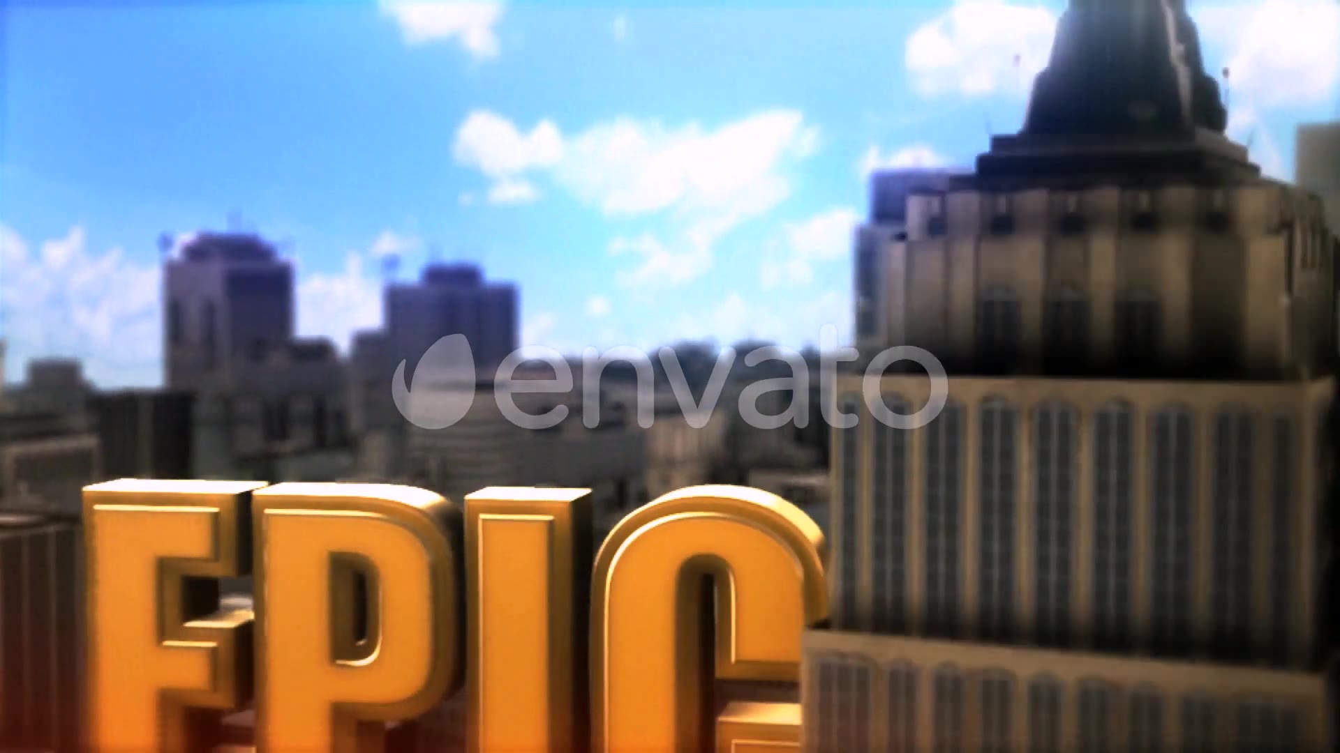 Epic Golden Title In City Videohive 22060050 After Effects Image 3