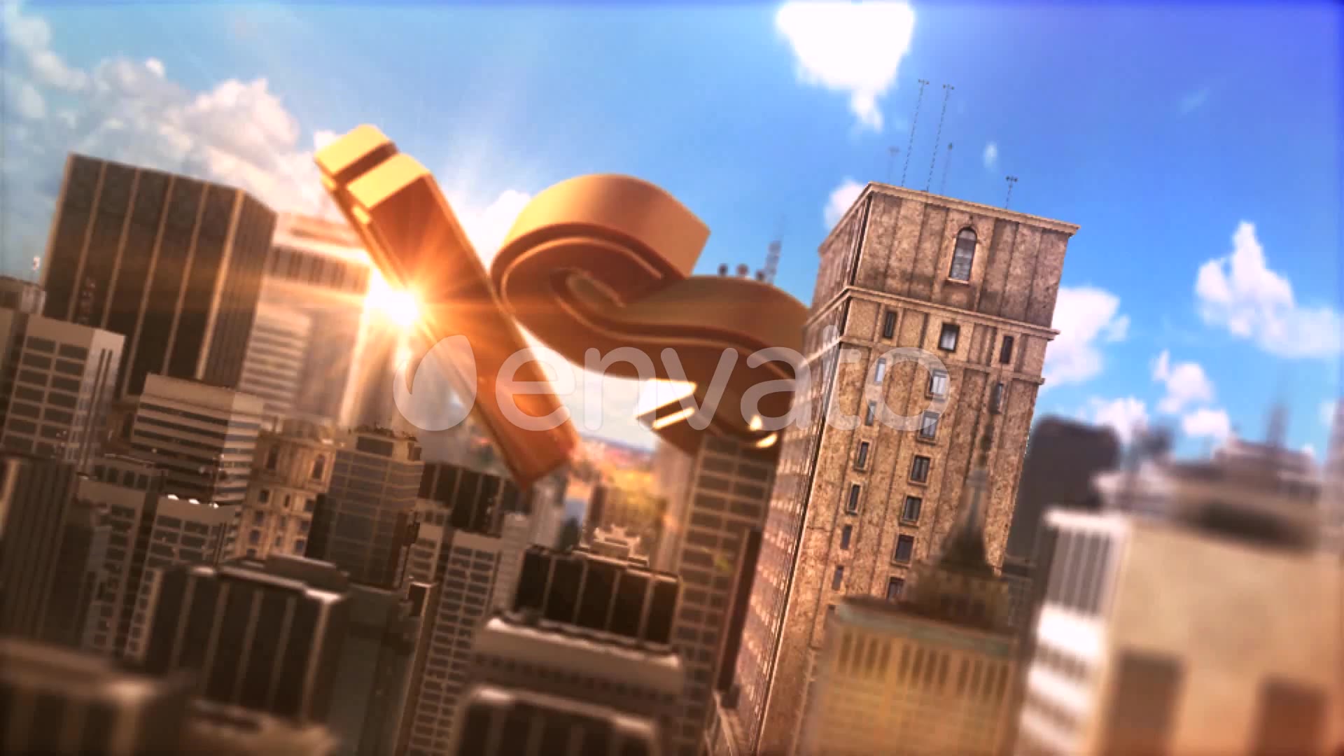 Epic Golden Title In City Videohive 22060050 After Effects Image 5