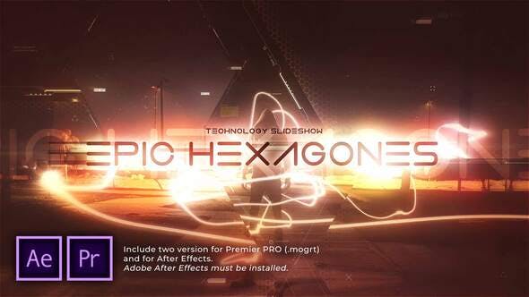 Epic Hexagones Technology Slideshow - Download 31275473 Videohive