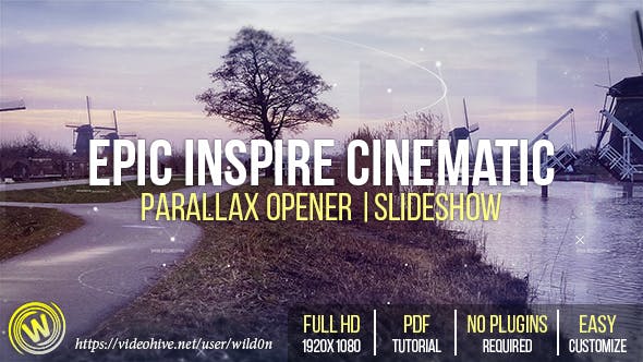 Epic Inspire Cinematic Parallax Opener | Slideshow - Download 19465031 Videohive
