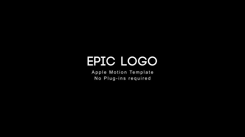 Epic Logo Apple Motion - Download Videohive 20621517