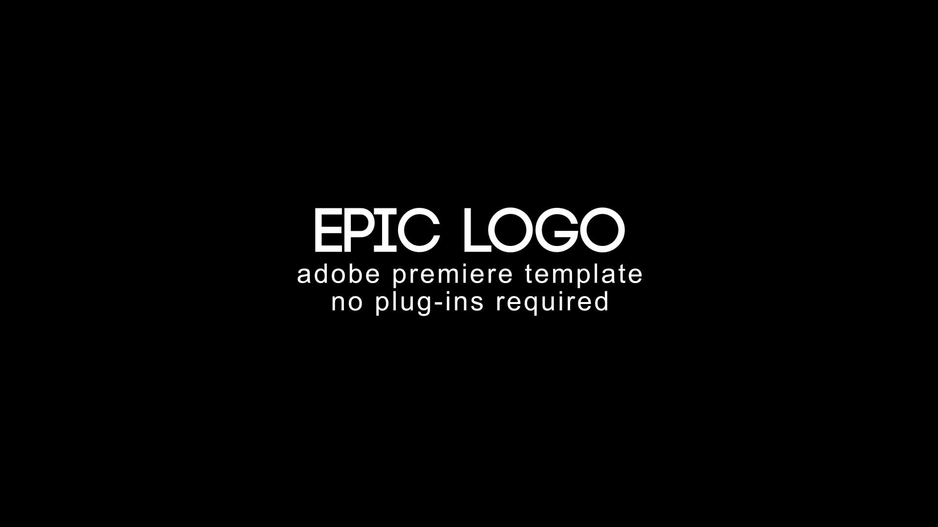 Epic Logo Premiere Pro Videohive 27017792 Premiere Pro Image 1