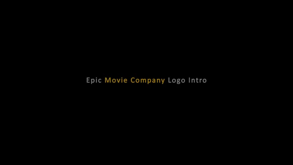 Epic Movie Company Logo Intro Videohive 5821281 After Effects Image 1