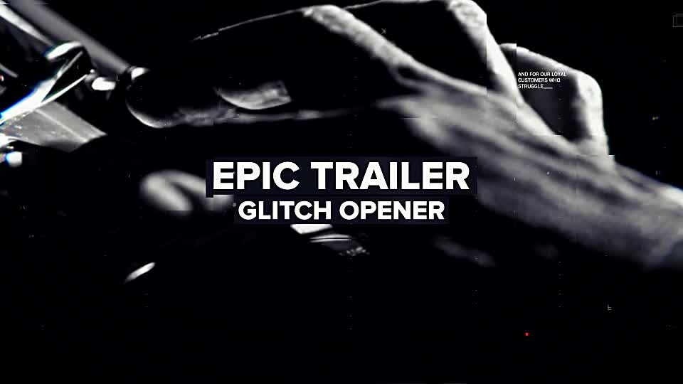 Epic Trailer Glitch Opener Videohive 20375892 After Effects Image 1