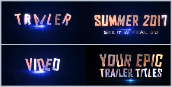 Epic Trailer Titles 01 - 19511096 Videohive Download