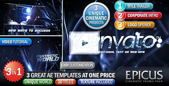 EPICUS 3in1: Cinematic Promo Pack - Download 145641 Videohive