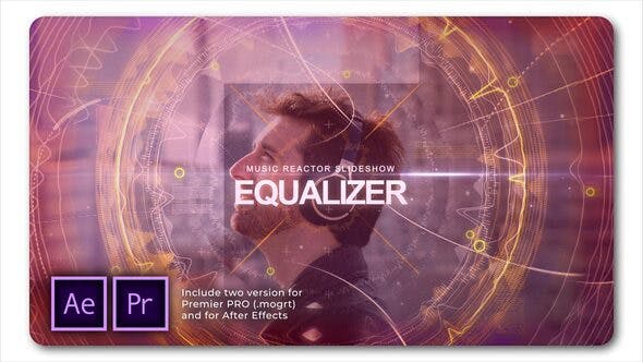Equalizer Music Reactor Slideshow - 27456589 Videohive Download