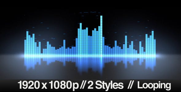 Equalizer VU Meters Modern Audio 2 Styles Loop - Download Videohive 2073428