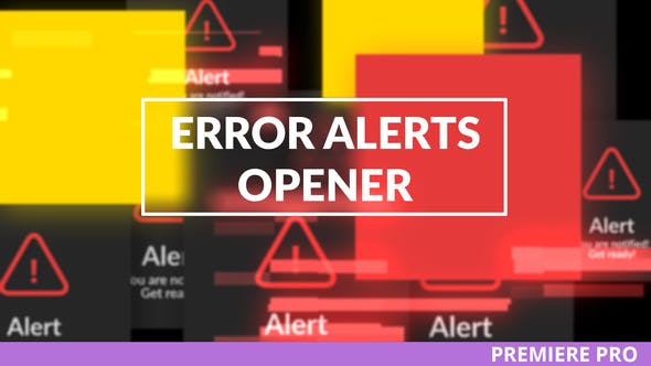 Error Messages Glitch Opener for Premiere - Videohive Download 27911997