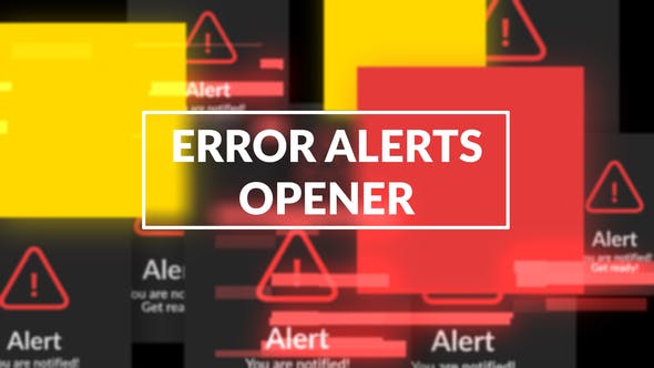 Error Messages Glitch Opener - Videohive Download 25037052