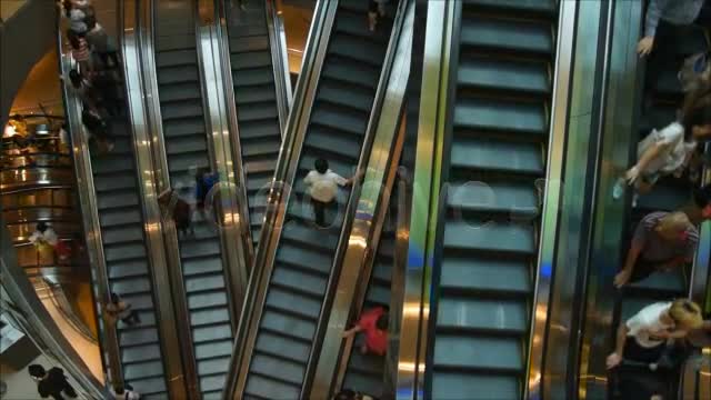 Escalators In Shopping Center  Videohive 3151505 Stock Footage Image 1
