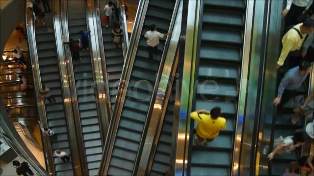 Escalators In Shopping Center  Videohive 3151505 Stock Footage Image 2