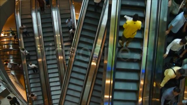 Escalators In Shopping Center  Videohive 3151505 Stock Footage Image 3