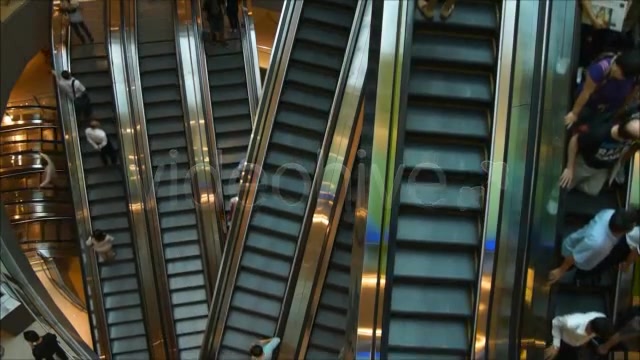 Escalators In Shopping Center  Videohive 3151505 Stock Footage Image 4